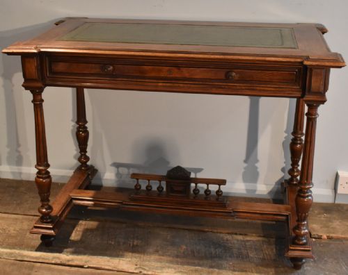 WALNUT WRITING OR LIBRARY TABLE - ADDITIONAL PHOTO 1
