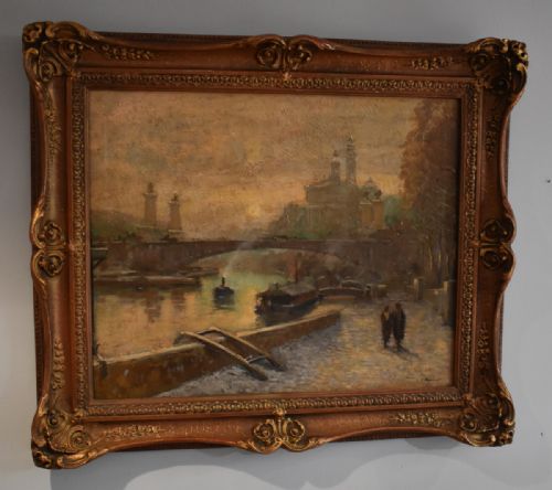 FRENCH IMPRESSIONIST OIL OF PARIS - ADDITIONAL PHOTO 1
