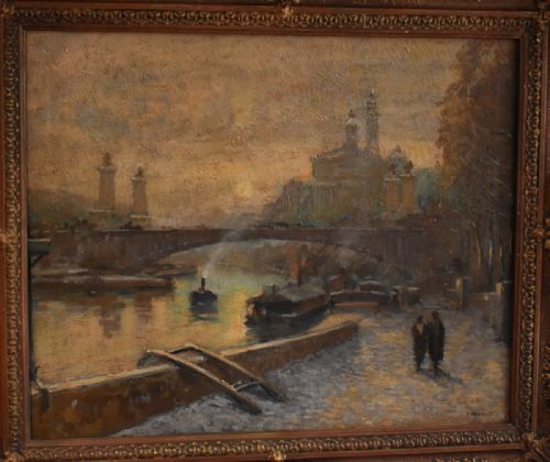 FRENCH IMPRESSIONIST OIL OF PARIS - ADDITIONAL PHOTO 2