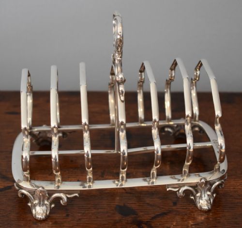 FINE VICTORIAN SILVER TOAST RACK BY BARNARD'S - ADDITIONAL PHOTO 2