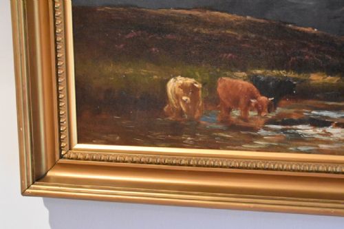 'GLEN SANNOX ISLE OF ARRAN' OIL PAINTING BY HENRY HADFIELD CUBLEY - ADDITIONAL PHOTO 3