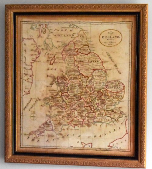 FINE LATE GEORGIAN NEEDLEWORK MAP SAMPLER - ADDITIONAL PHOTO 1