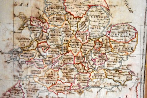 FINE LATE GEORGIAN NEEDLEWORK MAP SAMPLER - ADDITIONAL PHOTO 6