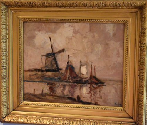 DUTCH POST IMPRESSIONIST OIL PAINTING - ADDITIONAL PHOTO 1