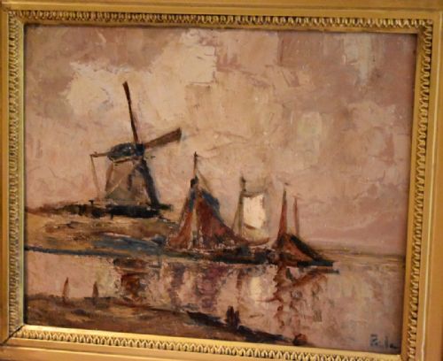 DUTCH POST IMPRESSIONIST OIL PAINTING - ADDITIONAL PHOTO 2