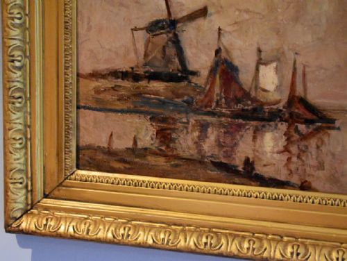 DUTCH POST IMPRESSIONIST OIL PAINTING - ADDITIONAL PHOTO 3