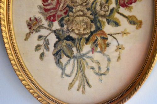 LATE REGENCY FLORAL NEEDLEWORK - ADDITIONAL PHOTO 3