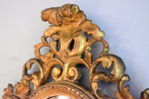 SMALL PAIR OF ITALIAN GILTWOOD MIRRORS - ADDITIONAL PHOTO 6