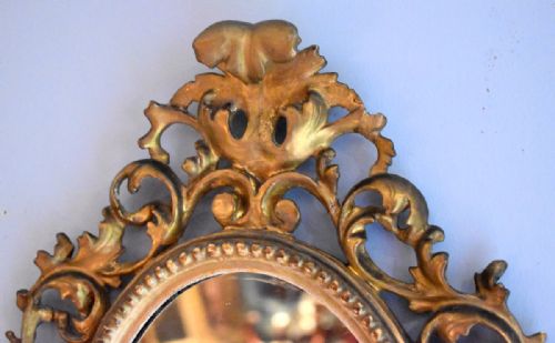 SMALL PAIR OF ITALIAN GILTWOOD MIRRORS - ADDITIONAL PHOTO 7