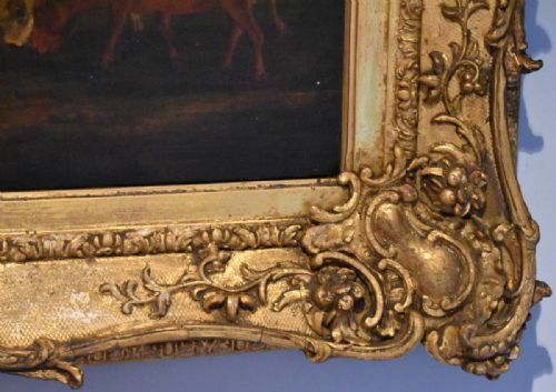 OIL PAINTING OF BULLS AFTER PAULUS POTTER - ADDITIONAL PHOTO 7