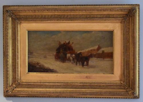 SET OF THREE VICTORIAN PAINTED PRINTS OF COACHING SCENES - ADDITIONAL PHOTO 3