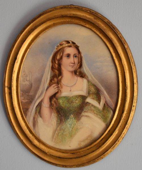 FINE VICTORIAN WATERCOLOUR PORTRAIT OF A LADY - ADDITIONAL PHOTO 1