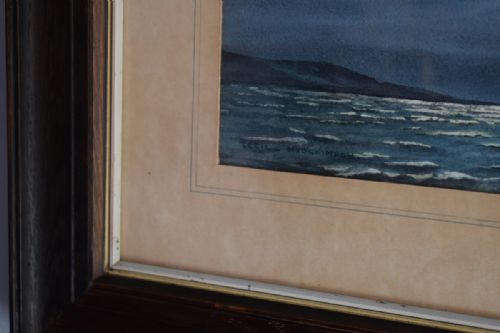 'WILD GEESE OFF THE WESTERN ISLES' WATERCOLOUR BY CECIL HODGKINSON - ADDITIONAL PHOTO 2