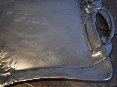 FINE FRENCH ART NOUVEAU TRAY - ADDITIONAL PHOTO 3