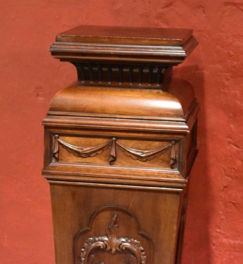 FINE VICTORIAN CHIPPENDALE REVIVAL MAHOGANY PEDESTAL - ADDITIONAL PHOTO 1