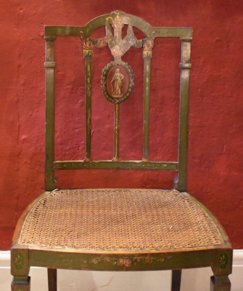 SUPERB GEORGIAN STYLE PAINTED CHAIR - ADDITIONAL PHOTO 2