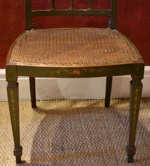 SUPERB GEORGIAN STYLE PAINTED CHAIR - ADDITIONAL PHOTO 3
