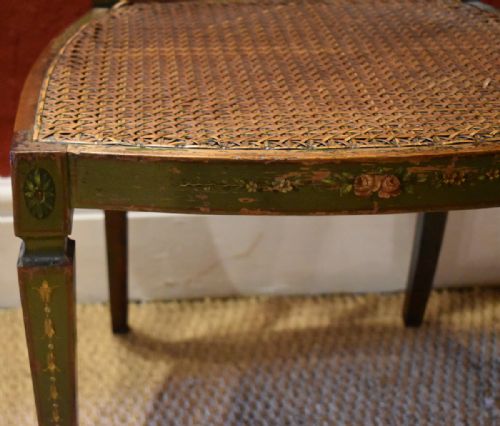SUPERB GEORGIAN STYLE PAINTED CHAIR - ADDITIONAL PHOTO 6