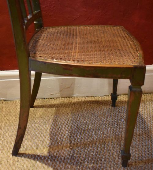 SUPERB GEORGIAN STYLE PAINTED CHAIR - ADDITIONAL PHOTO 9