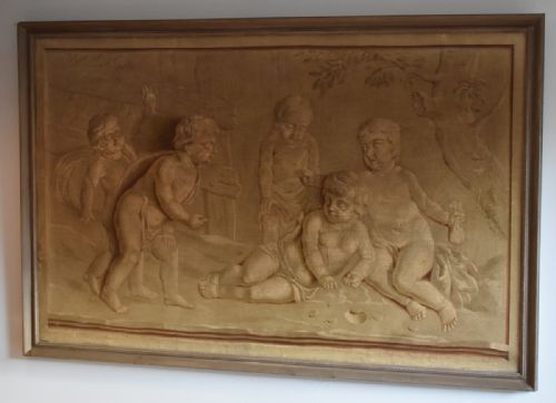 SUPERB LARGE TROMPE L'OEIL OIL PAINTING - ADDITIONAL PHOTO 1