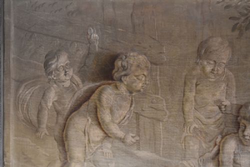 SUPERB LARGE TROMPE L'OEIL OIL PAINTING - ADDITIONAL PHOTO 3