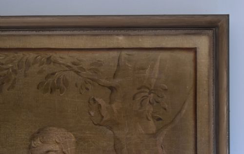 SUPERB LARGE TROMPE L'OEIL OIL PAINTING - ADDITIONAL PHOTO 9