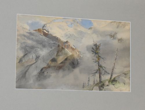 EDWARDIAN ALPINE TRAVEL WATERCOLOUR - ADDITIONAL PHOTO 2