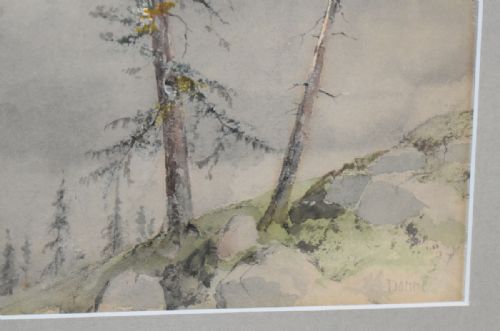 EDWARDIAN ALPINE TRAVEL WATERCOLOUR - ADDITIONAL PHOTO 3