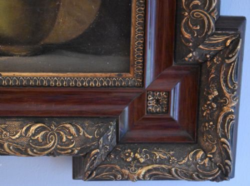 STILL LIFE OIL PAINTING WITH ORIENTAL FAN - ADDITIONAL PHOTO 6