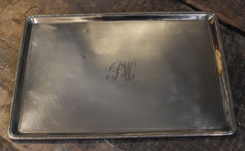 A SMALL SOLID SILVER DRINKS TRAY - ADDITIONAL PHOTO 1