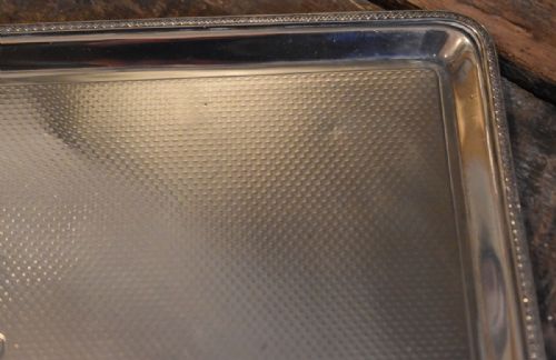 A SMALL SOLID SILVER DRINKS TRAY - ADDITIONAL PHOTO 4