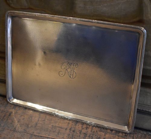 A SMALL SOLID SILVER DRINKS TRAY - ADDITIONAL PHOTO 8