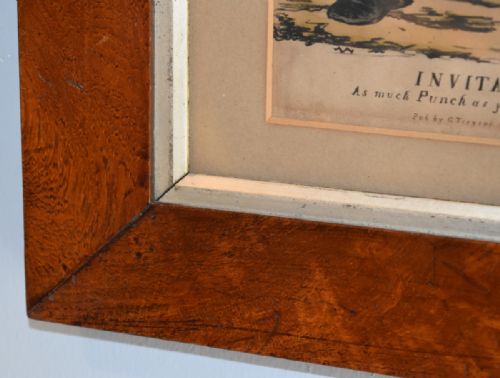 SATIRICAL PRINT 'FLIGHT'S OF HUMOUR' IN WALNUT FRAME - ADDITIONAL PHOTO 5