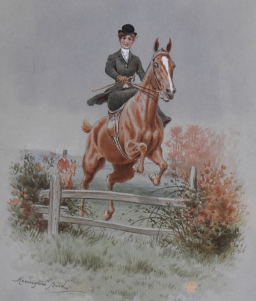 FINE HUNTING WATERCOLOUR BY HARRINGTON BIRD - ADDITIONAL PHOTO 3