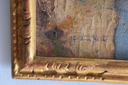 SUPERB OIL PAINTING BY ALFRED VAN NESTE - ADDITIONAL PHOTO 5