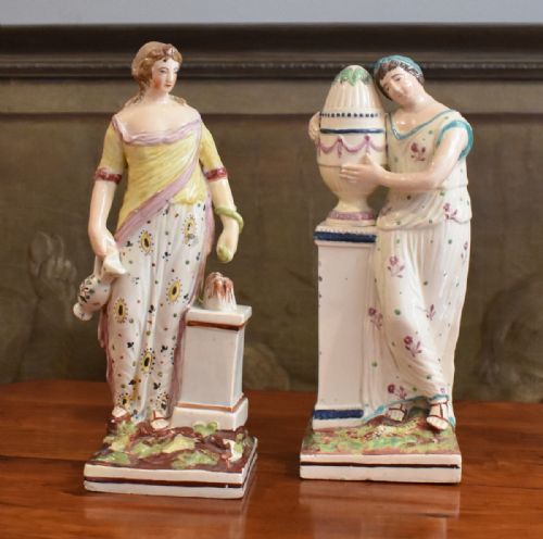 PAIR OF EARLY STAFFORDSHIRE FIGURES - ADDITIONAL PHOTO 3