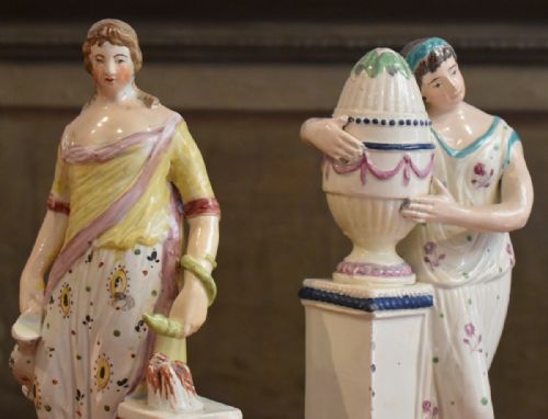 PAIR OF EARLY STAFFORDSHIRE FIGURES - ADDITIONAL PHOTO 4