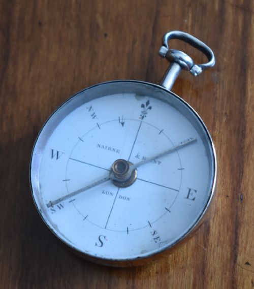 GEORGIAN SILVER COMPASS - ADDITIONAL PHOTO 1