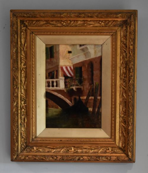 OIL PAINTING OF VENICE BY EDWARD H BEARNE - ADDITIONAL PHOTO 2
