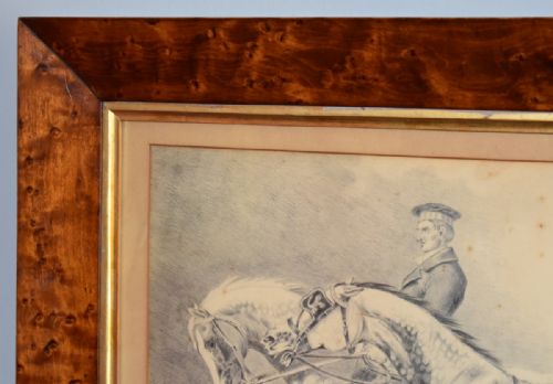 SUPERB VICTORIAN DRAWING OF HORSES - ADDITIONAL PHOTO 4