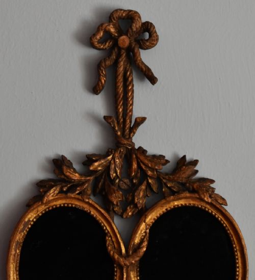 ITALIAN CARVED WOOD TRIPTYCH FRAME - ADDITIONAL PHOTO 3