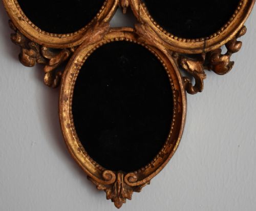 ITALIAN CARVED WOOD TRIPTYCH FRAME - ADDITIONAL PHOTO 5