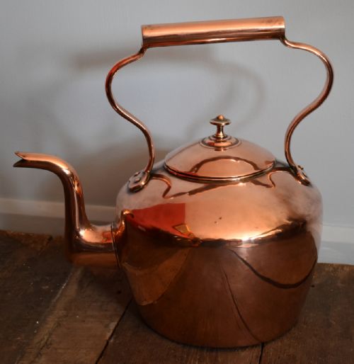 huge country house copper kettle - CATEGORY: ANTIQUE METAL - DATED 1850