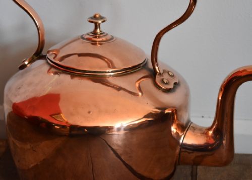 HUGE COUNTRY HOUSE COPPER KETTLE - ADDITIONAL PHOTO 3