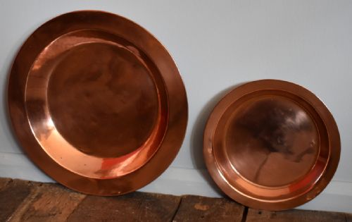 two georgian copper dishes - CATEGORY: ANTIQUE METAL - DATED GEORGIAN