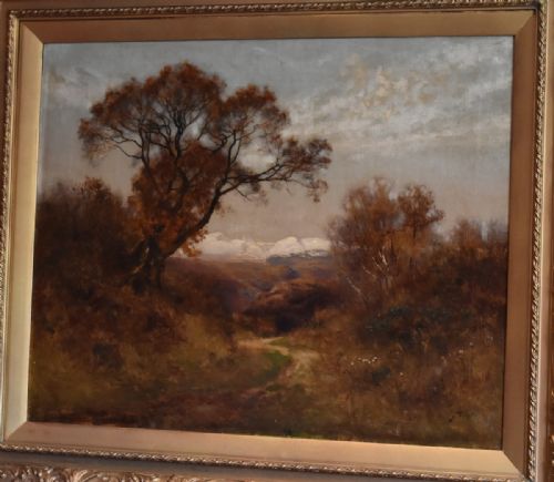LARGE OIL PAINTING OF SNOWDONIA BY ALFRED OLIVER - ADDITIONAL PHOTO 1