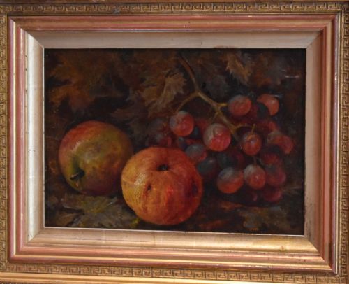 VICTORIAN STILL LIFE OIL PAINTING OF FRUIT - ADDITIONAL PHOTO 1