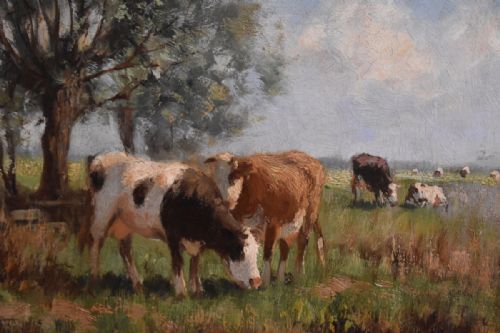 FINE IMPRESSIONIST OIL PAINTING LANDSCAPE SCENE - ADDITIONAL PHOTO 3