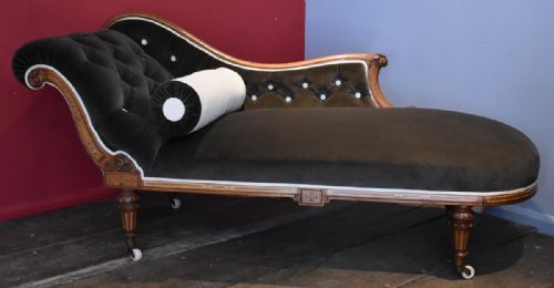 SUPERB QUALITY VICTORIAN CHAISE LONGUE - ADDITIONAL PHOTO 1
