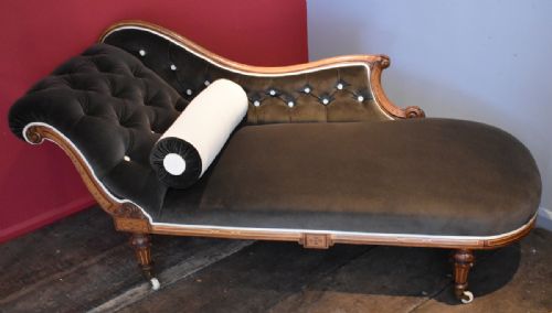 SUPERB QUALITY VICTORIAN CHAISE LONGUE - ADDITIONAL PHOTO 2
